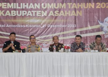 Wakapolres Asahan Hadiri Kegiatan Rapat Koordinasi Kesiapan Pemilu 