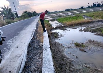 Berbiaya Rp8 Miliar Lebih, Proyek PUTR Asahan di Rawang yang Baru Siap Dikerjakan Sudah Rusak