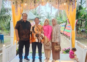 Wabup Asahan Hadiri Acara Resepsi Khitanan Anak dari Ali Wardana di Desa Banjar