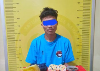 Pengedar Daun Ganja di Air Batu Dicekok Polisi