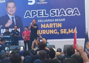 Martin Manurung Disambut Ribuan Simpatisan di Rantauprapat