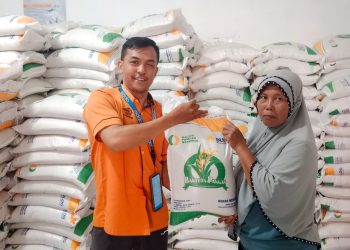 1.252 KPM di Kecamatan Meranti Terima Bantuan Beras