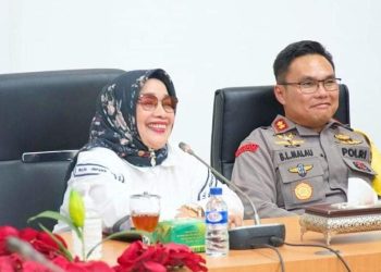 Plt Bupati Labuhanbatu Ikuti Konverensi Video Monitoring Perkembangan Pemilu 2024