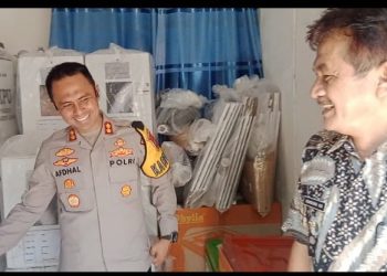 Ini Pesan Kapolres Asahan Saat Kunjungi Gudang PPK Kecamatan Meranti