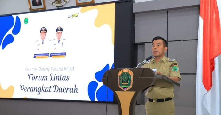 Wabup Labura, H. Samsul Tanjung, membuka Forum Perangkat Daerah Kabupaten Labura Tahun 2025