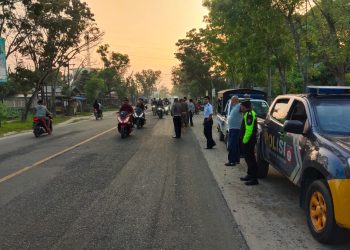Personel Polres Tanjungbalai Gelar Patroli Subuh