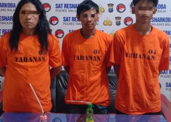 Tiga Pengedar dan Pemakai Narkoba Diringkus Personel Polres Tanjungbalai 