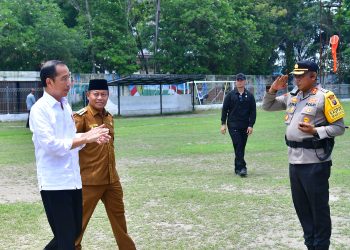 Walikota dan Kapolres Tanjungbalai Sambut Kedatangan Presiden RI Joko Widodo 