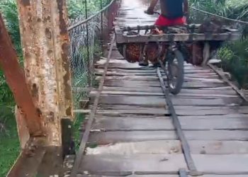 Tolong Perbaiki Jembatan Gantung Rambin Aek Polan di Desa Buntu Pane Asahan