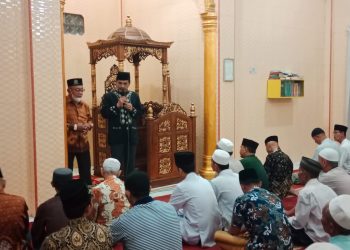Tim Safari Ramadhan PWRI Asahan Kunjungi Masjid Nurul Amin.