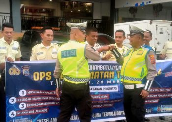 Sat Lantas Polres Labuhanbatu  Gelar Penyuluhan dalam Ops Keselamatan Toba 2024
