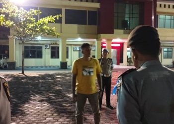 Polres Tanjungbalai Monitoring Sekitar Masjid