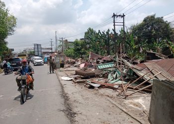 Pelebaran Jalan Simpang Katarina Mulai Dikerjakan 