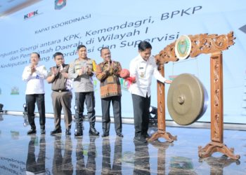 Antisipasi Korupsi, Wakil Bupati Asahan Ikuti Rakor Penguatan Sinergi Antara KPK, Kemendagri, BPKP dan Pemda