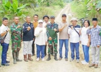 Plt Bupati Labuhanbatu Bersama Dandim 0209/LB Tinjau Lokasi TMMD di Kecamatan Panai Tengah