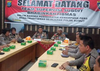 Polres Labuhanbatu Sambut Kedatangan Tim Supervisi Dan Asistensi dari Kasubdit Bhabinkamtibmas Poldasu