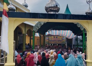 Staf Ahli Wakili Bupati Asahan Hadiri Pengajian Akbar di Desa Gajah