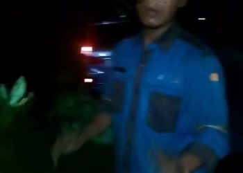 Waduh, Diduga Oknum Petugas PLN Tanjungbalai Coba Curi Kabel Listrik di Air Joman Asahan
