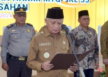 Bupati Baiat dan Lantik Dewan Hakim MTQ ke 55 Kabupaten Asahan