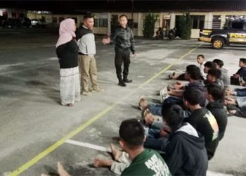 Diduga Akan Tawuran, 15 Remaja Bersajam Diamankan Personil Polres Pematangsiantar