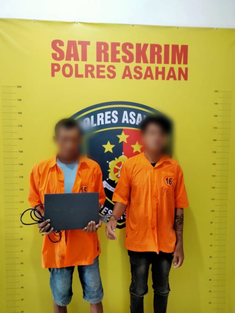 Dua Pria Diduga Pelaku Pencurian di Rumah Milik Warga Mutiara Asahan Diringkus