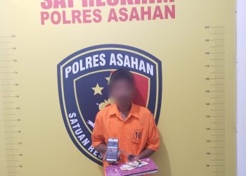 Jual Togel Pria Ini di tangkap Personel Jatanras Polres Asahan