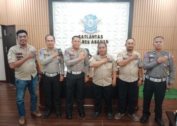 Satlantas Polres Asahan Siap Kerjasama Dengan IWO dalam Penyebaran Informasi Kegiatan Lantas