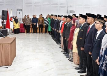 Jelang Pilkada, Ketua KPU Asahan Lantik 125 Anggota PPK se-Kabupaten