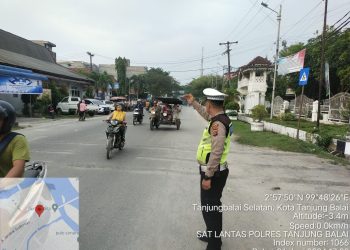 Satlantas Polres Tanjungbalai Gelar Patroli Sore