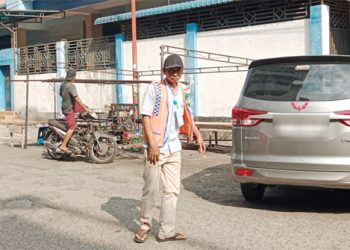 Pedagang Buah Gunakan Lahan Parkir, Jukir Mengeluh, Dishub Asahan: Bukan Wewenang Kami