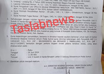 Waduh, Ada Anggota DPRD Asahan di Panggil Polda Sumut