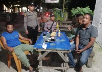 Personel Polsek Sei Tualang Raso Gelar Patroli Malam