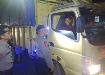 Personel Polres Tanjungbalai Mengitari Lokasi Rawan Gangguan Kamtibmas