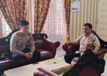 Kapolsek Kota Kisaran Silahturahmi dengan Camat Meranti