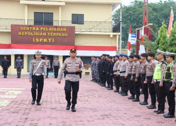 Polres Tanjungbalai Apel Gelar Pasukan Ops Patuh Toba Tahun 2024