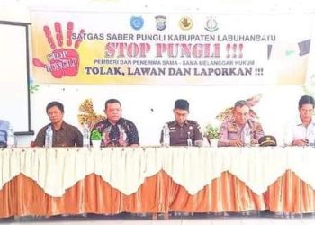Kegiatan Sosialisasi Anti Korupsi yang di gelar Inspektorat Labuhanbatu.