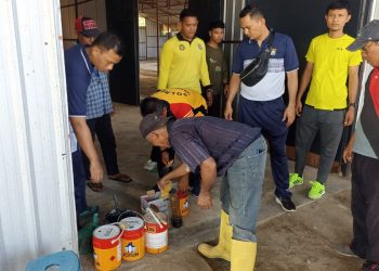 Personel Polres Tanjungbalai Gelar Gotong Royong Bersama DPD Aceh Sepakat