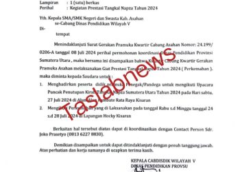 Kepsek SMKN 1 Kisaran Tidak Patuhi Kacabdis Wilayah V Sumut