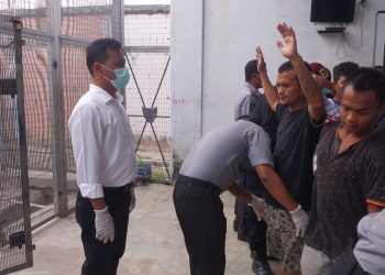Polres Tanjungbalai Temukan 25 Sajam di Lapas Pulau Simardan