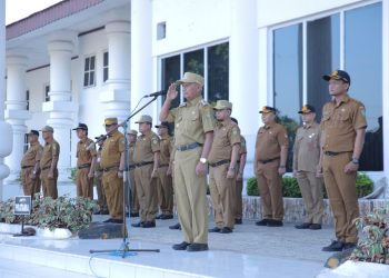 Bupati Asahan Pimpin Apel Gabungan Bulan April 2024