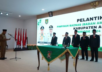 Bupati Asahan Lantik Pimpinan Baznas Kabupaten Asahan Periode 2024-2029