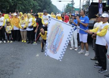 Kolaborasi dengan Yamaha Indonesia, Pemkab Asahan Gelar Gerak Jalan Santai
