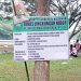 Cara Oknum Kontraktor di Asahan Hemat Biaya, Pasang Papan Proyek di Pohon