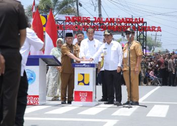 Presiden Jokowi Resmikan Jalan Inpres 18 Kabupaten/Kota di Sumut