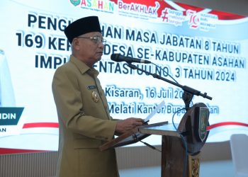 Bupati Asahan Kukuhkan Masa Jabatan 8 Tahun Kepala Desa