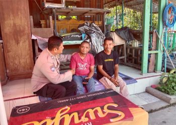 Bhabinkamtibmas Polsek Tanjungbalai Utara Sambangi Warga