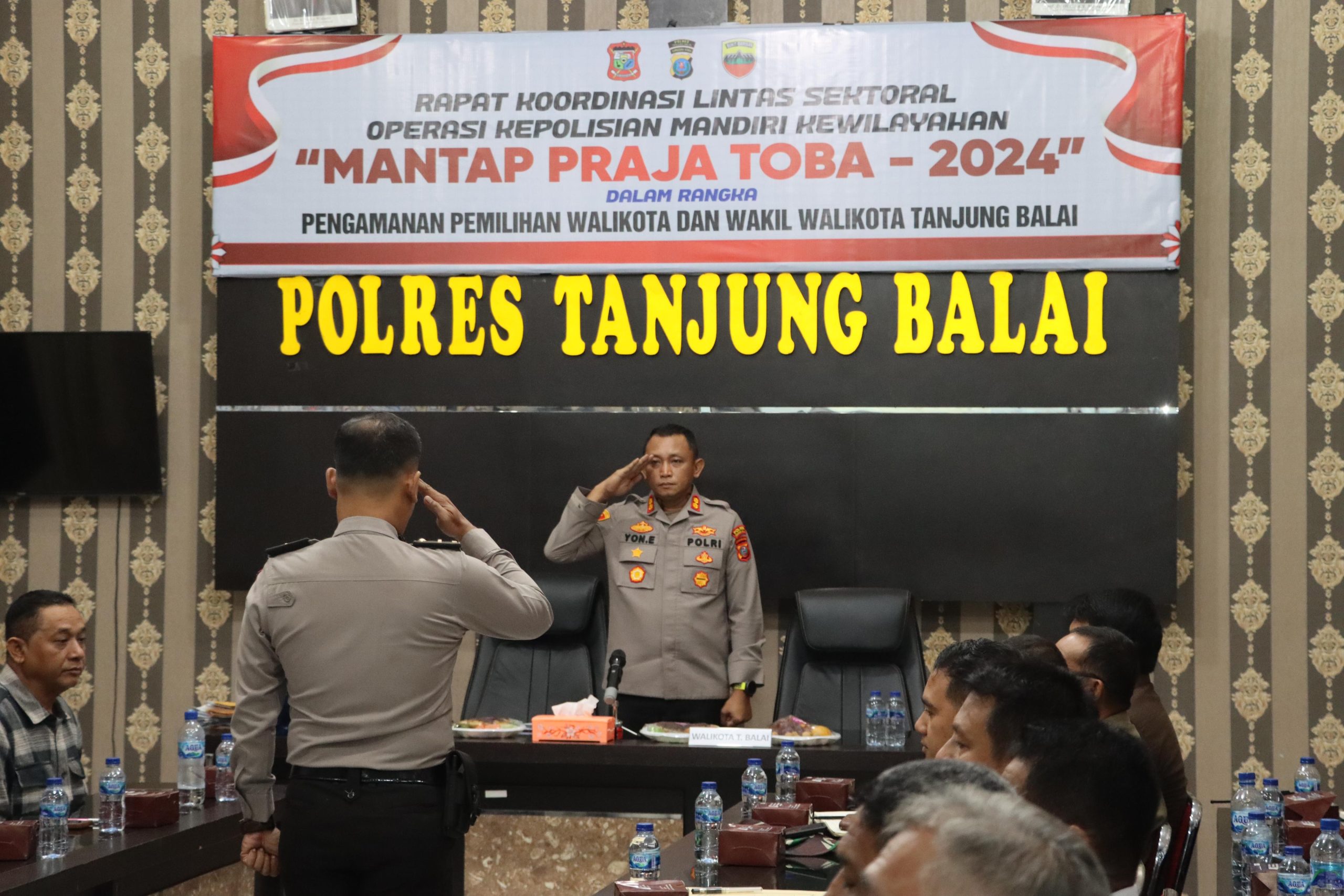 Polres Tanjungbalai Rapat Koordinasi Lintas Sektoral Operasi Mantap Praja Toba 2024