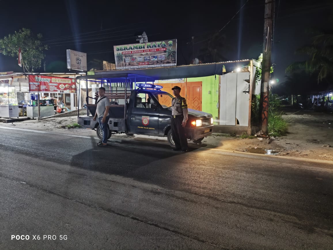 Personel Polsek Teluk Nibung Sisir Daerah Rawan Gangguan Kamtibmas