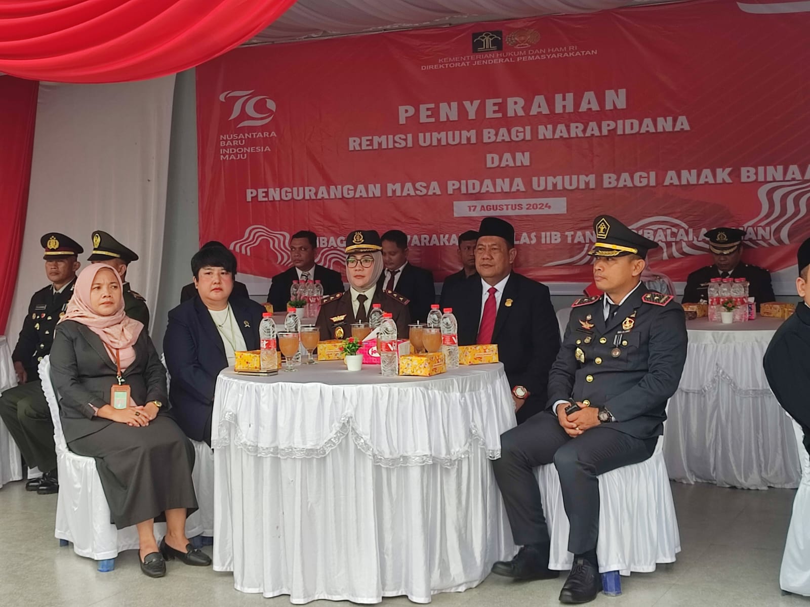 Kapolres Tanjungbalai Hadiri Upacara Pemberian Remisi Umum Kepada Warga Binaan