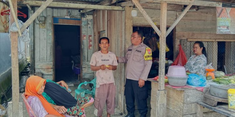 Bhabinkamtibmas Polsek Tanjungbalai Selatan Ajak Warga Ciptakan Situasi Kondusif